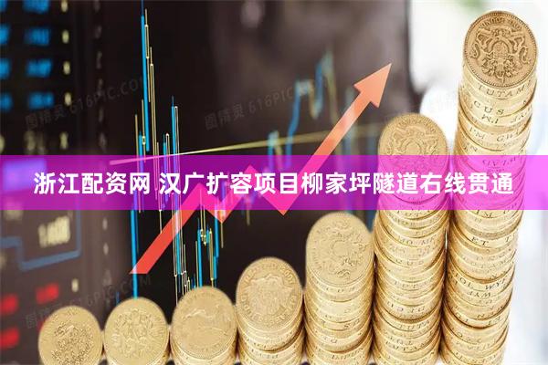 浙江配资网 汉广扩容项目柳家坪隧道右线贯通